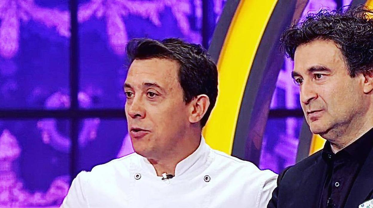 Francis Paniego, a la izquierda, en MasterChef