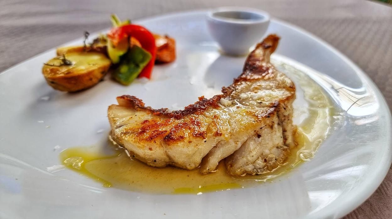 Plato de rape de La Pescadería, en Tarifa