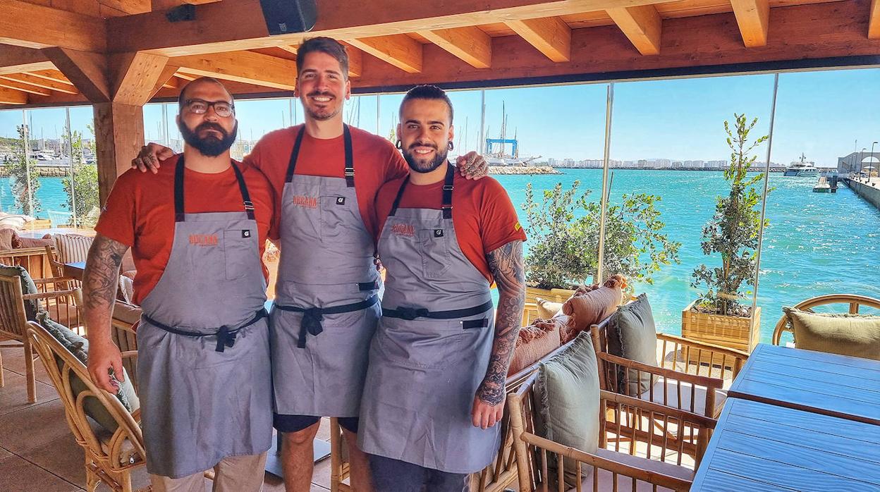 De izquierda a derecha, Ángel Delgado, Javi Navarro y Pepe Moreno.