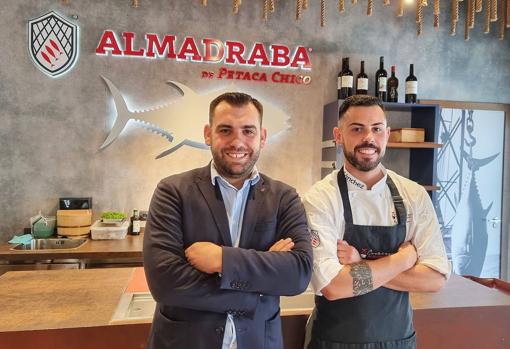 Fran García, con Jesús Sánchez