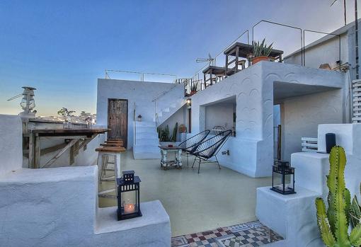 Terraza de L'Apéro, en La Fonda Antigua de Vejer