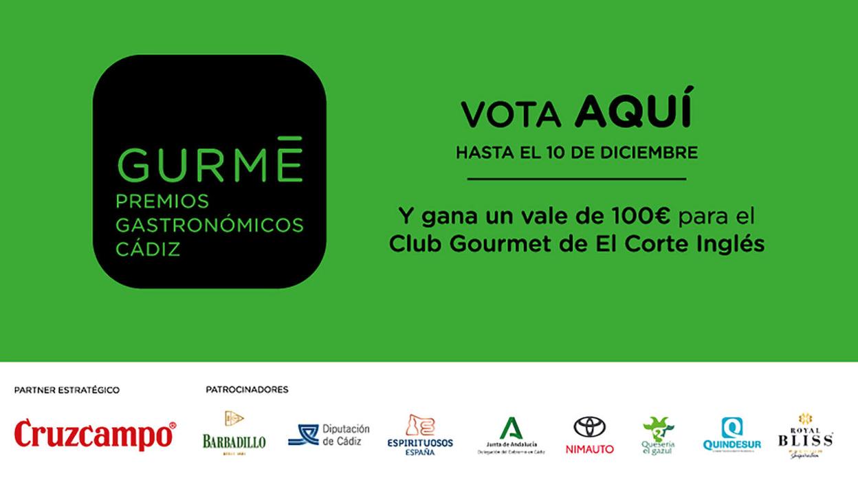 El día 27 se abren las votaciones para los Premios Gurmé Cádiz 2023