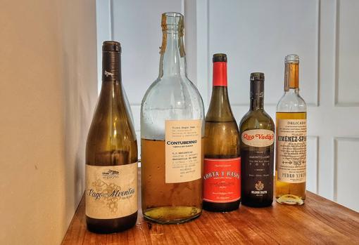 Los vinos servidos durante el menú degustación