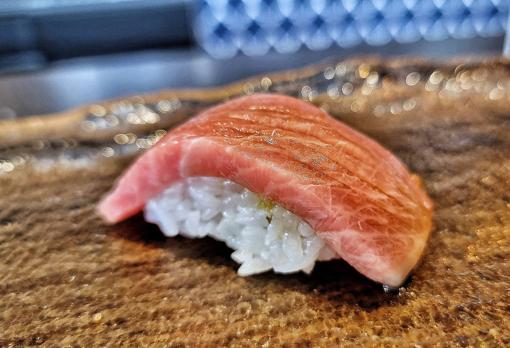 El nigiri de atún toro