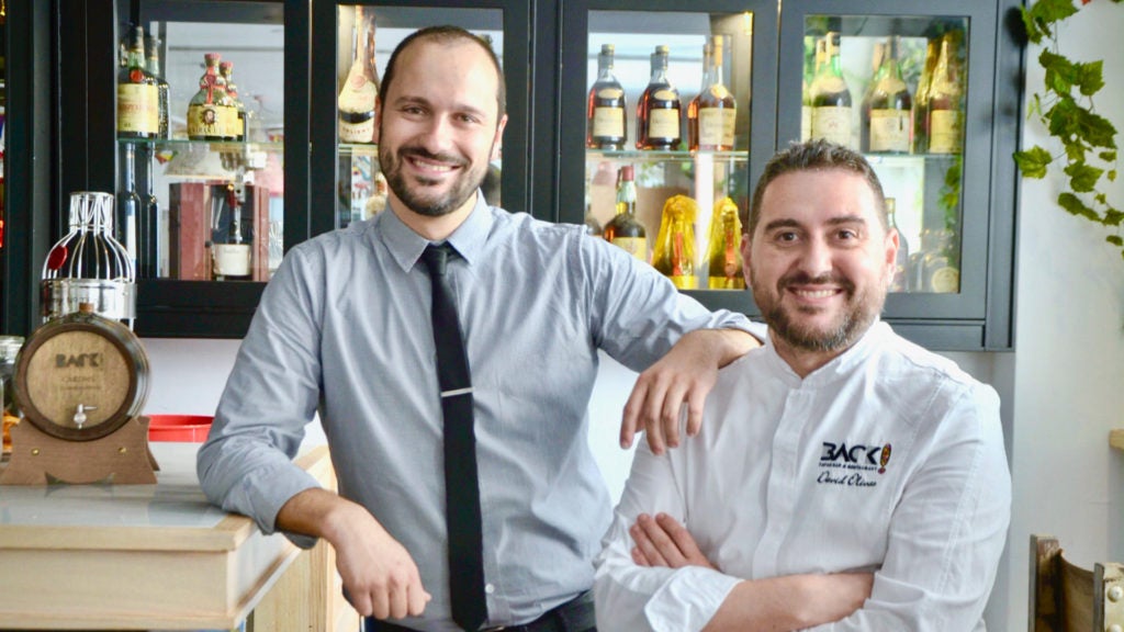 Fabián Villar y David Olivas, al frente de Back Tapas Bar & Restaurant.. Fabián Villar y David Olivas, al frente de Back Tapas Bar & Restaurant.