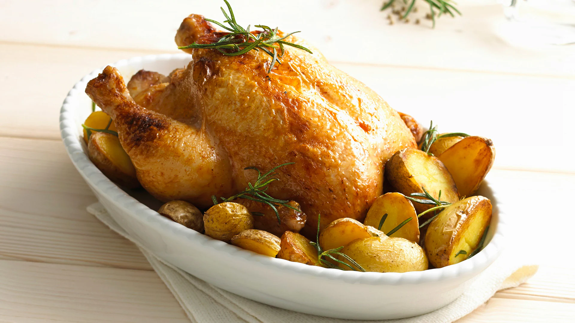8 recetas de pollo al horno para Navidad