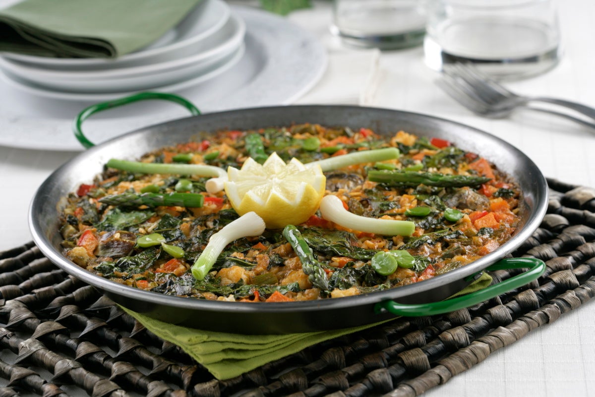 Paella de verduras - Gurmé