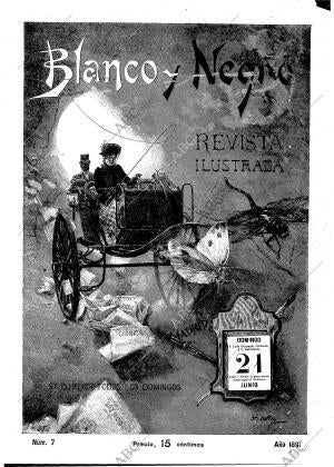 BLANCO Y NEGRO MADRID 21-06-1891