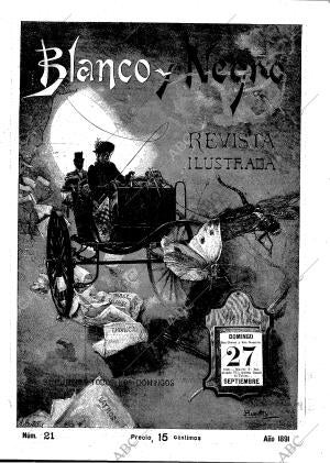 BLANCO Y NEGRO MADRID 27-09-1891