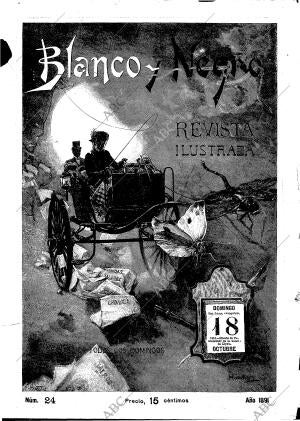 BLANCO Y NEGRO MADRID 18-10-1891