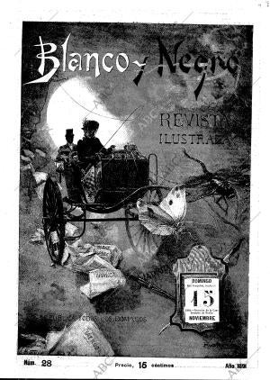 BLANCO Y NEGRO MADRID 15-11-1891