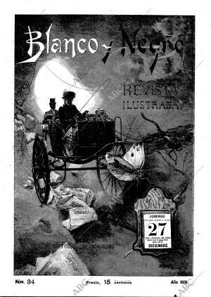 BLANCO Y NEGRO MADRID 27-12-1891