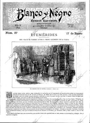 BLANCO Y NEGRO MADRID 17-01-1892
