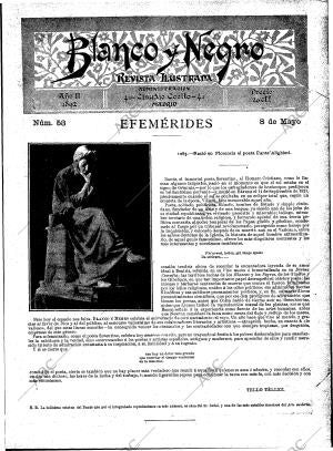 BLANCO Y NEGRO MADRID 08-05-1892
