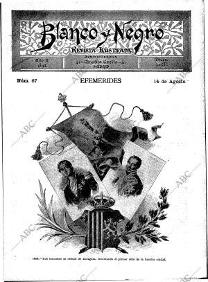 BLANCO Y NEGRO MADRID 14-08-1892