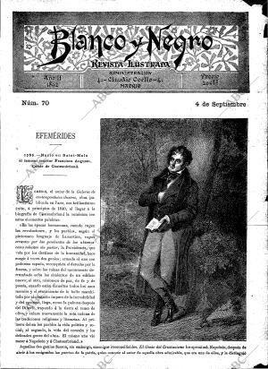 BLANCO Y NEGRO MADRID 04-09-1892