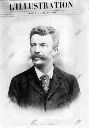 Retrato del escritor Guy Maupassant