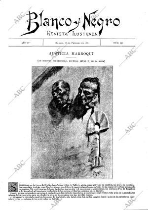 BLANCO Y NEGRO MADRID 17-02-1894