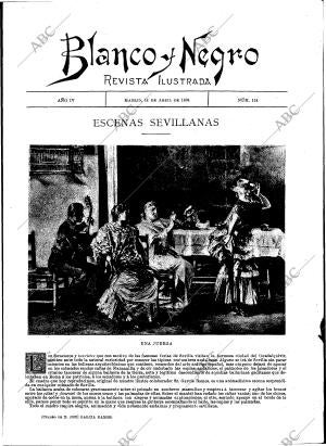 BLANCO Y NEGRO MADRID 14-04-1894