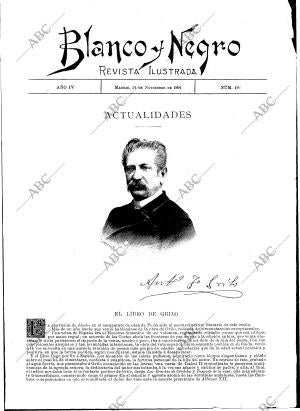 BLANCO Y NEGRO MADRID 24-11-1894