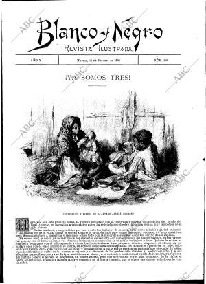 BLANCO Y NEGRO MADRID 16-02-1895
