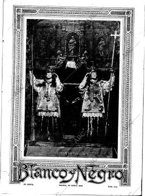 BLANCO Y NEGRO MADRID 28-01-1899