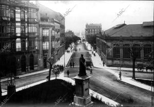 Esquina de la calle Jovellanos y la Avenida de Oviedo