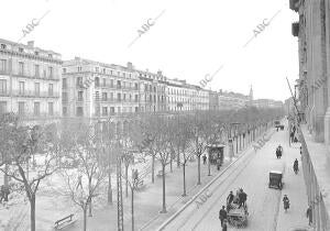 Vista del paseo de la independencia de Zaragoza A Comienzos del siglo Xx - fecha...