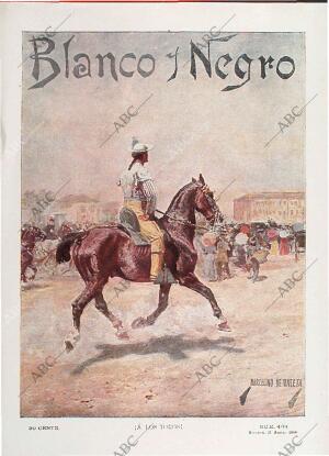 BLANCO Y NEGRO MADRID 21-04-1900