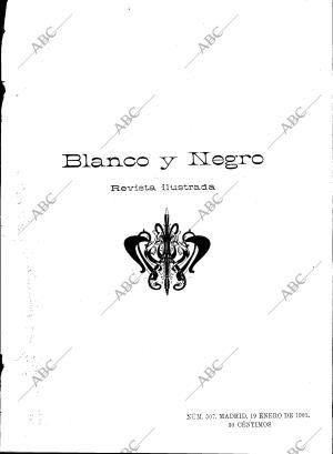 BLANCO Y NEGRO MADRID 19-01-1901