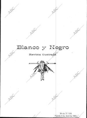 BLANCO Y NEGRO MADRID 06-04-1901