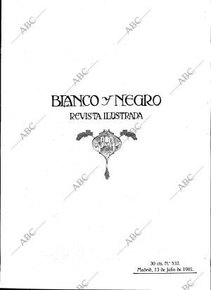 BLANCO Y NEGRO MADRID 13-07-1901