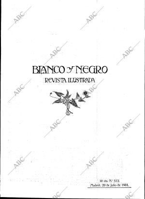 BLANCO Y NEGRO MADRID 20-07-1901