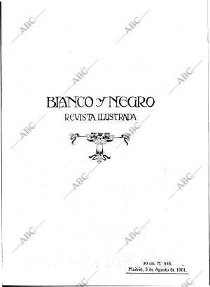 BLANCO Y NEGRO MADRID 03-08-1901