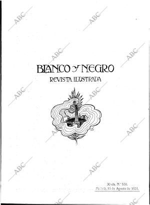 BLANCO Y NEGRO MADRID 10-08-1901