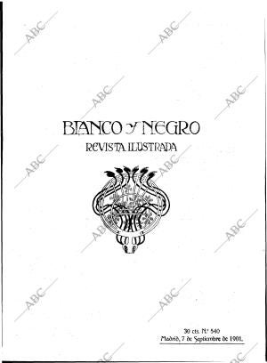 BLANCO Y NEGRO MADRID 07-09-1901