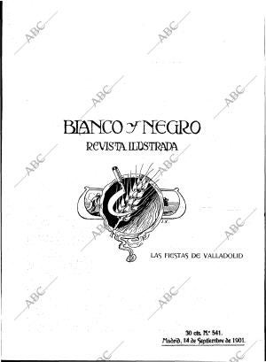 BLANCO Y NEGRO MADRID 14-09-1901