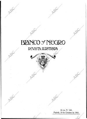 BLANCO Y NEGRO MADRID 19-10-1901