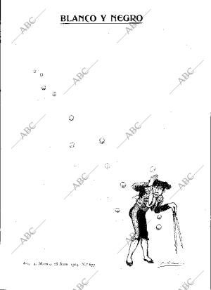 BLANCO Y NEGRO MADRID 23-04-1904