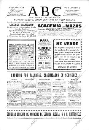 ABC MADRID 12-08-1905