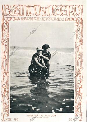 BLANCO Y NEGRO MADRID 18-08-1906