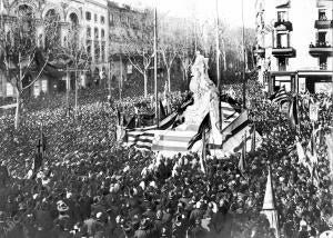 Inauguración del monumento al dramaturgo Federico Soler «Pitarra»