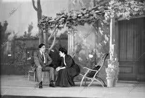 Teatro de la Comedia - Madrid acto segundo de la obra Estrenada Ayer "vida y...