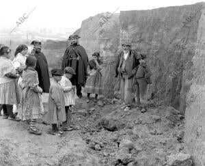 Los desmontes de la calle Antonio López, momentos después del desprendimiento de...