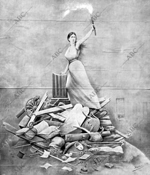 Cuadro que en la escuela Laica de D. Samuel Torner, en Valencia, Estaba colgado...