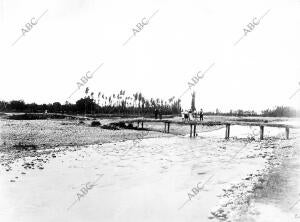 Puente de Matas que Existía sobre el río Fregua, en el sitio donde ha Sido...