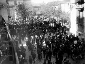 Manifestación de júbilo Realizada en León, con asistencia de las Autoridades,...