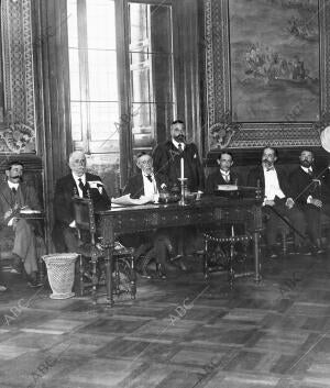 Los Representantes de las Provincias Invadidas por la Langosta, Presididos por...