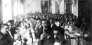 Banquete celebrado en Sevilla en honor del Diestro