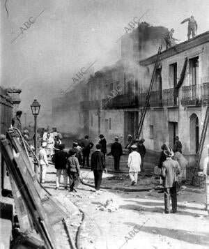 Incendio en Tetuán, que Comenzó en una de las Casas de las que Fue Destruidas